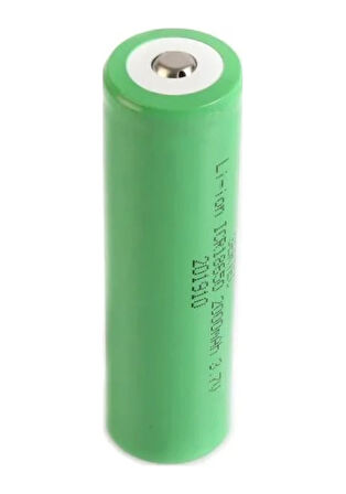 Sertec 18650 3.7 V 2000 mAh 1C Lion Başlıklı 2 Adet Şarj Edilebilir Pil