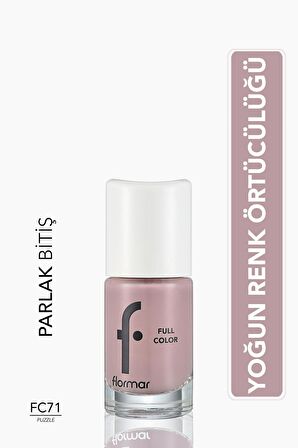 Flormar Yoğun Pigmentli Parlak Oje- Full Color Nail Enamel- Fc71 Puzzle -8690604528585