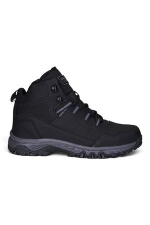 Günlük Erkek Siyah Bot Bağcıklı Tırtık Kaymaz Taban Outdoor Ayakkabı  888