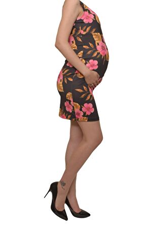 LuvmaBelly  Maternity 5508 Çiçekli Lohusa Emzirme 