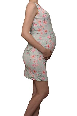 LuvmaBelly  Maternity 5511 Çiçekli Lohusa Emzirme 