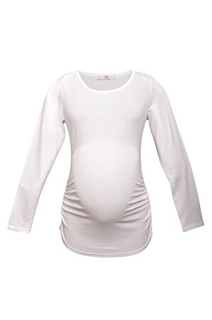 LuvmaBelly 2301-2309 Pamuklu Uzun Kollu Hamile T-S