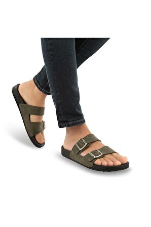 MUYA Orthopedix Nova Anatomik Dört Mevsim Çift Tokalı Erkek Terlik 31410