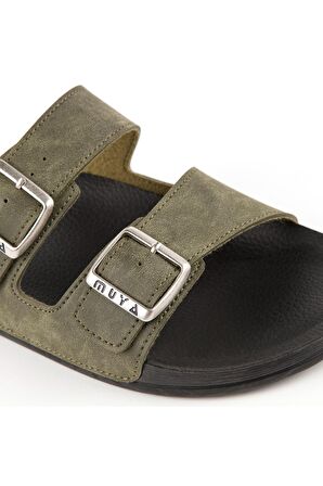 MUYA Orthopedix Nova Anatomik Dört Mevsim Çift Tokalı Erkek Terlik 31410