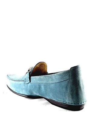 Cesare Paciotti 45051 Blue Süet Klasik Ayakkabı Loafer Tarzı Erkek Ayakkabı 