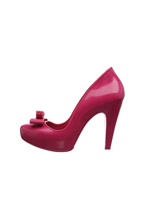 Mel By Melissa Rasberry II 32127 Pink Pembe Platform Topuklu PVC Kurdele Detaylı Kadın Ayakkabı