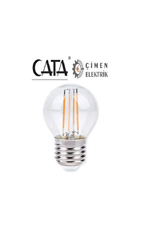10 ADET CT 4288 Cata 4W Flament Led Ampul Günışığı 3200k E27 Duy