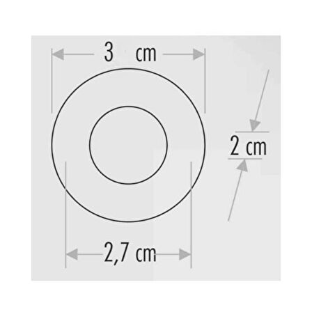 CATA CT 5270 1,5W Led Spot Siyah Kasa 6400K Beyaz Işık