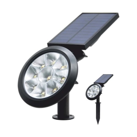 ct 7321 mila solar kazıklı güneş enerjili bahçe armatürü 18w rgb