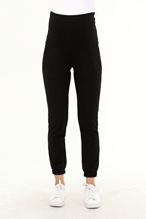 Luvmabelly MYRA8090 - Siyah Hamile Jogger Eşofman