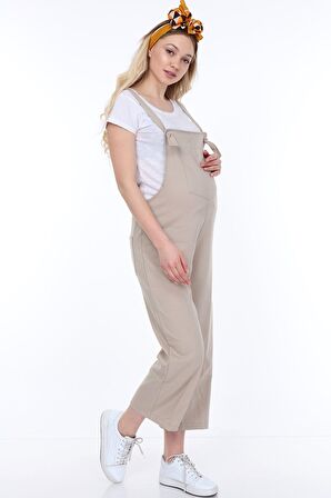 Luvmabelly MYRA6101 - Bej Hamile Salopet