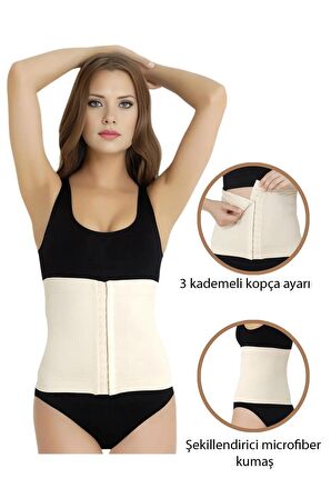 Luvmabelly - MYRA9828 - Form Fit AgraflıTen Doğum Sonrası Lohusa Korse
