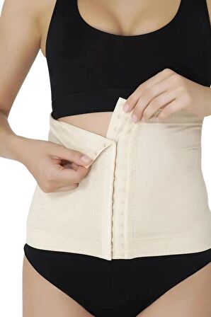 Luvmabelly - MYRA9828 - Form Fit AgraflıTen Doğum Sonrası Lohusa Korse