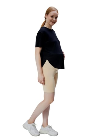 LuvmaBelly  Maternity 8028 Pamuklu Hamile Şort Tayt