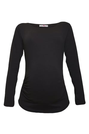 LuvmaBelly 2301-2309 Pamuklu Uzun Kollu Hamile T-Shirt