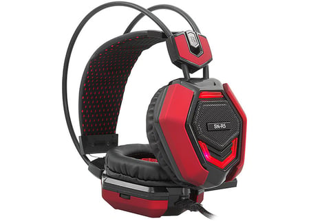 Siyah-Kırmızı Gaming Baş Üstü Kulaklık SN-R5