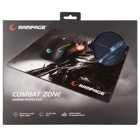 Rampage Combat Zone 27Cm X 35Cm 3Mm Gaming Mouse Pad Desenli