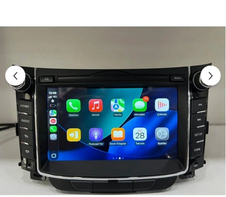 FOR-X HYUNDAİ İ30 (2012-2016)-7''QLED ANDROİD-4/64GB-WİFİ-KABLOSUZ CARPLAY-FULL HD ARKA KAMERA HEDİYE