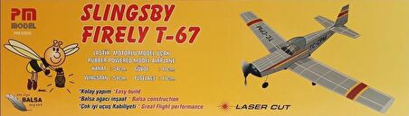 Slingsby T-67 Firely Pm Model Lastik Motorlu Demonte Serbest Uçuş Modeli