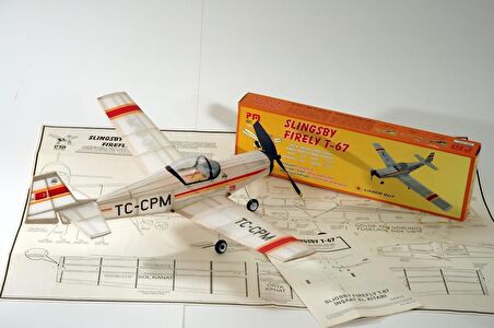 Slingsby T-67 Firely Pm Model Lastik Motorlu Demonte Serbest Uçuş Modeli