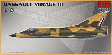 Dassault Mirage 3 Pm Model Avcı Uçağı Demonte Plastik Maketi