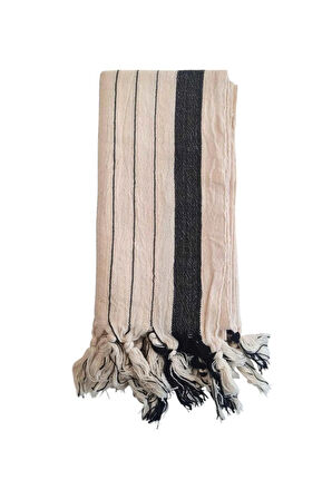 Çizgili Desenli Mutfak Kurulama Bezi %100 Pamuk - Kara Tezgah Özel Dokuma Peşkir 50x90 cm