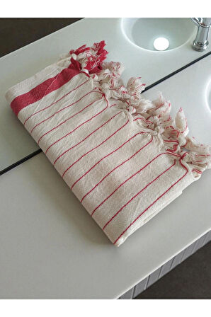 Çizgili Desenli Mutfak Kurulama Bezi %100 Pamuk - Kara Tezgah Özel Dokuma Peşkir 50x90 cm