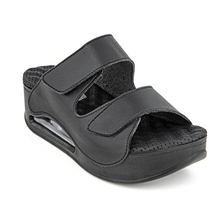 Muya Orthopedix Eos Air Max Tabanlı Çift Cırtlı Kadın Terlik 33202