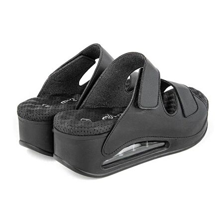 Muya Orthopedix Eos Air Max Tabanlı Çift Cırtlı Kadın Terlik 33202
