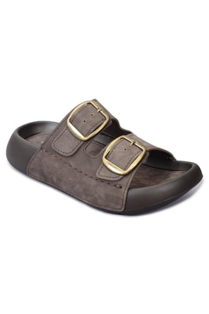QRAMED Orthopedix Çift Bantlı Tokalı Unisex Spor Terlik QR25100