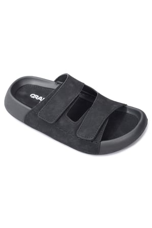 QRAMED Orthopedix Çift Bantlı Cırtlı Unisex Spor Terlik QR25101