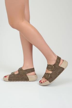 QRAMED Orthopedix Çitf Bantlı Tokalı Unisex Spor Sandalet QR25207