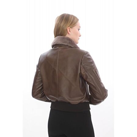 CAT3B (KOYU KAHVE) DERI Kadın PILOT MONTU