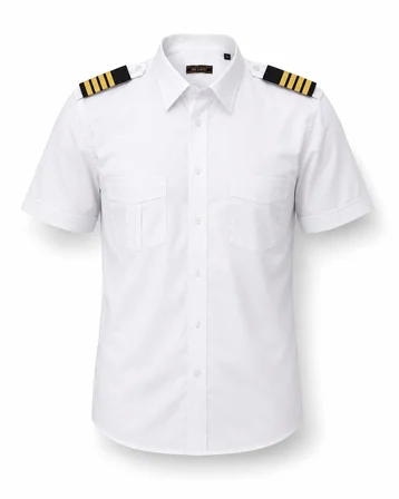 Pilot Gömlek Kısa Kollu %95 Pamuk %5 Likra