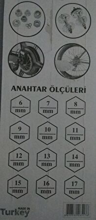 Bisiklet Tamir Anahtarı (06mm-17mm)