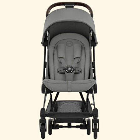 Cybex Coya Mirage Grey-Chrome | Kabin Boy Lüks Bebek Arabası (çanta dahil)