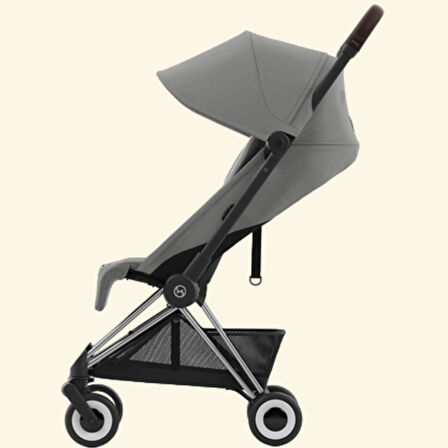 Cybex Coya Mirage Grey-Chrome | Kabin Boy Lüks Bebek Arabası (çanta dahil)