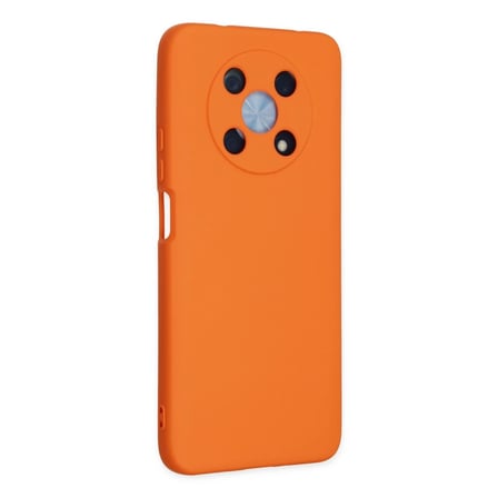Huawei Nova Y90 Kılıf Nano içi Kadife Silikon - Turuncu