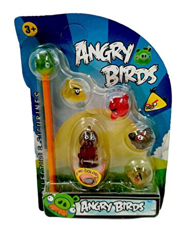 Angry Birds Mini Karakterler ve Kalem Süsleri Angry Birds Oyuncakları