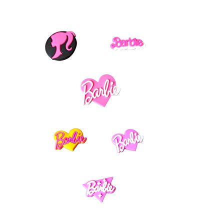 Barbie'nin Büyülü Dünyası Terliklerinizle Hayat Buluyor Barbie Temalı 6 Adet Terlik Süsü