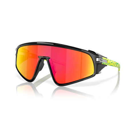 Oakley 0OO9404 940410 35 Latch panel Unisex Geometrik Siyah Kemik Güneş Gözlüğü