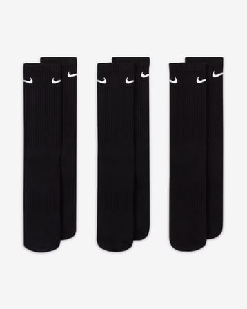 Nike SX7664-010 Everyday Cushioned Crew Antrenman Çorapları (3 Çift)