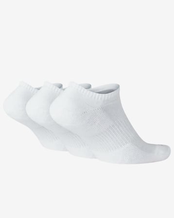 Nike Everyday Plus Cushion SX6889-100 Antrenman No-Show Çorapları (3 Çift)