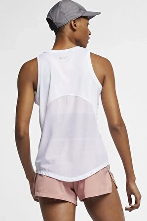 Nike Dri-Fit Miler Running Beyaz Kadın Spor Atlet