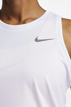 Nike Dri-Fit Miler Running Beyaz Kadın Spor Atlet