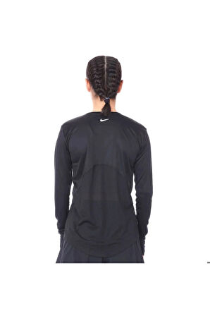 Miler Top Ls Kadın Siyah Koşu Uzun Kollu Tişört Aj8128-010