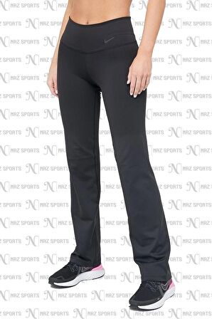 Nike Power Classic Gym Dri-Fit Boru Paça Siyah Kadın Eşofman Altı