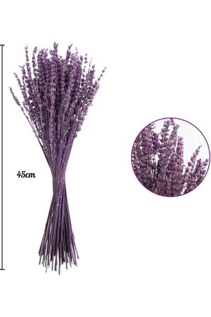 4Lü Set Kuru Lavanta Çiçeği MOR Şoklanmış Stabilize Bozulmaz İthal Kalite Dökülmez Yoğun Kokuklu