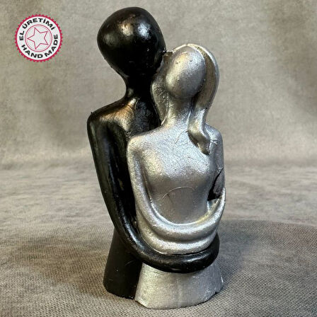 Uretti - Hülya 6683 El Yapımı Dekoratif Sarılmış Çift Biblo