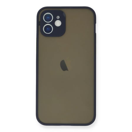 Apple İphone 12 Mini Kılıf Montreal Silikon Kapak - Lacivert